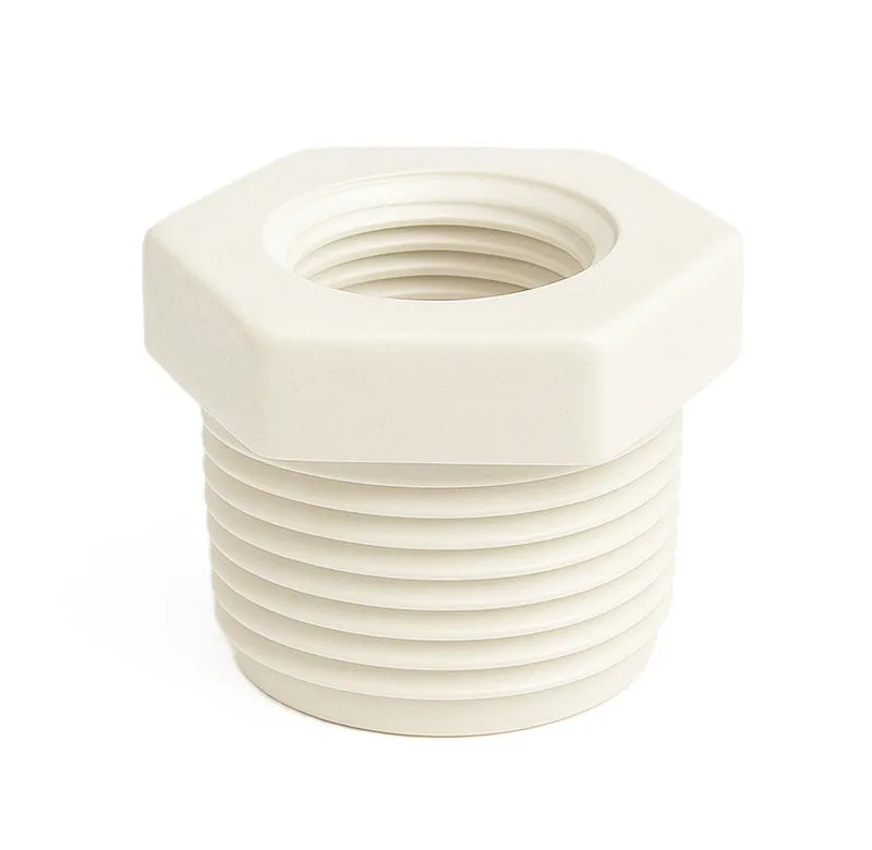 Buje Polipropileno Blanco Roscado