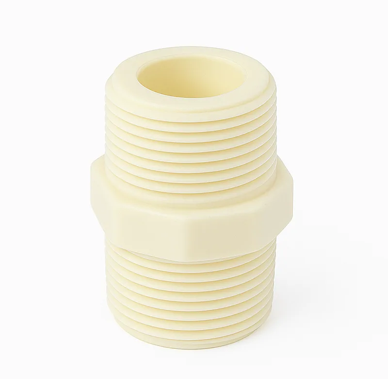 Niple Barril Polipropileno Blanco Roscado