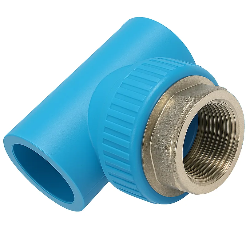 Tee Polipropileno Fusión Inserto Metálico Hembra- Conector